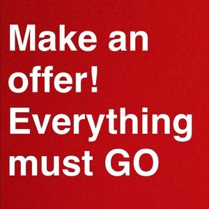 Check out my closet and make an offer..Moving sale